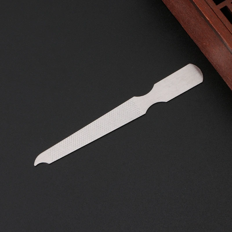 

10 шт. двухсторонняя металлическая пилка из нержавеющей стали для дизайна ногтей инструмент для маникюра и педикюра K3NE