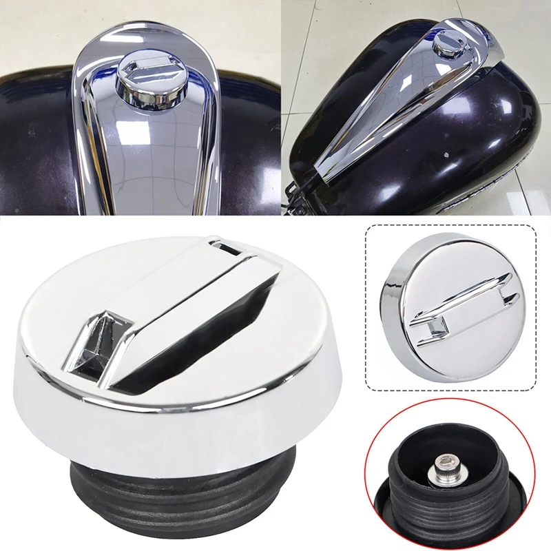 Хромированный вентилируемый газовый колпачок крышка топливного бака для Touring