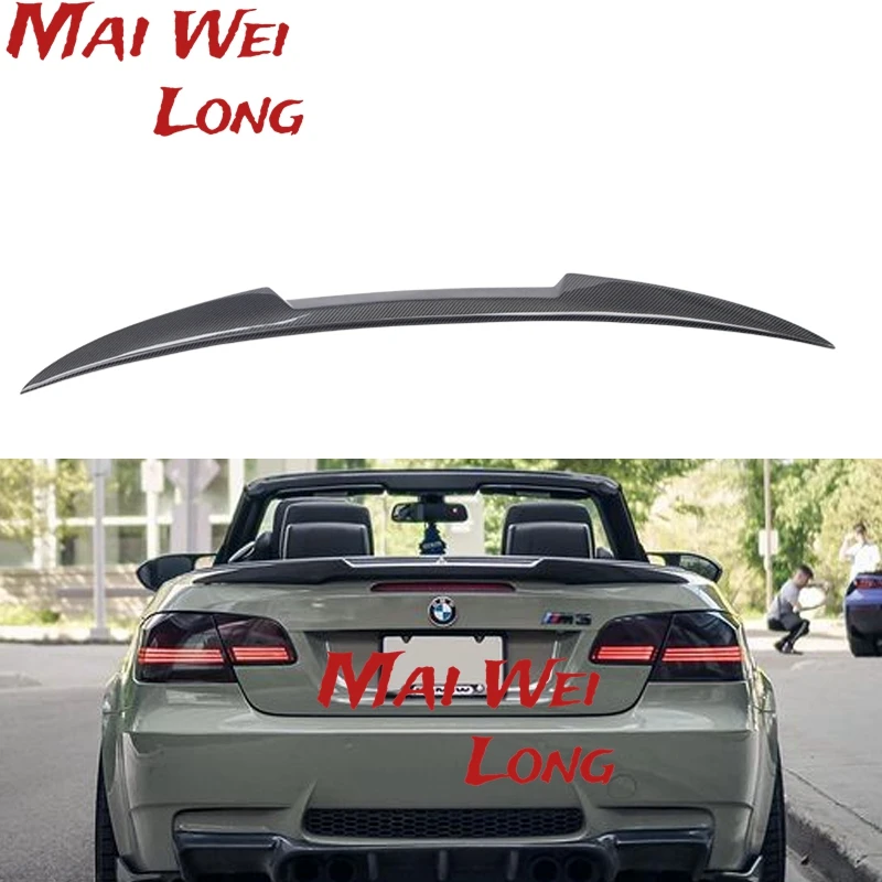 

High quality Carbon Fiber Trunk Spoiler Boot Lip Wing M4 Style For 07-13 For BMW E92 E93 M3 2 door for Coupe Highkick