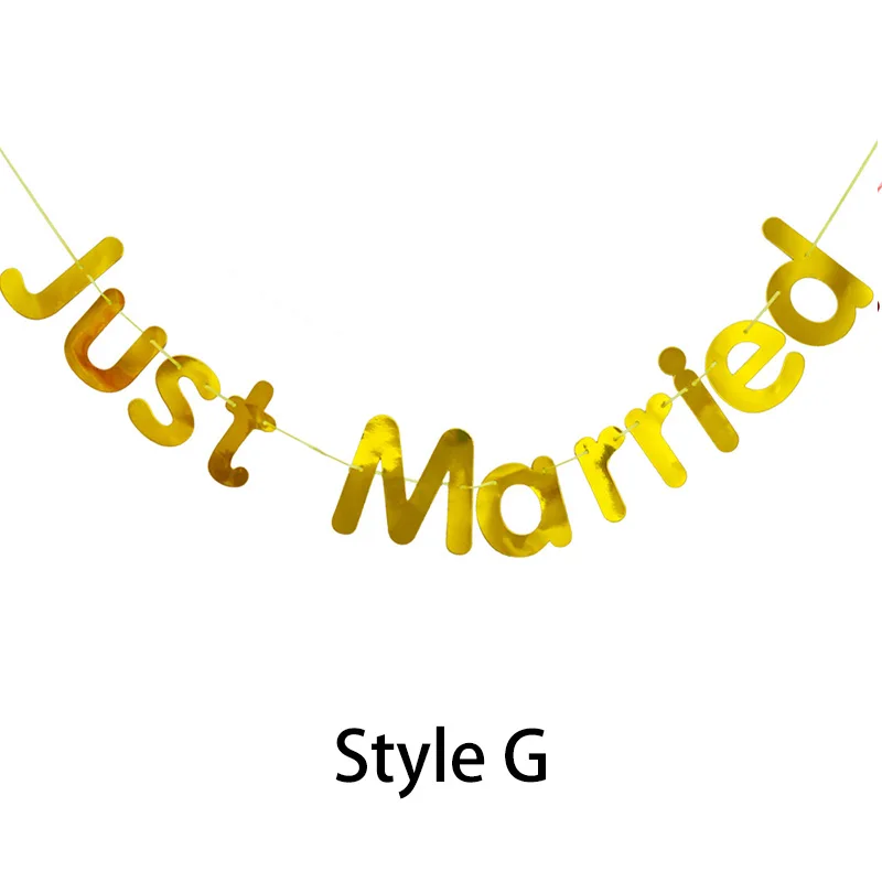 

Свадебный баннер "Just Married", бумага