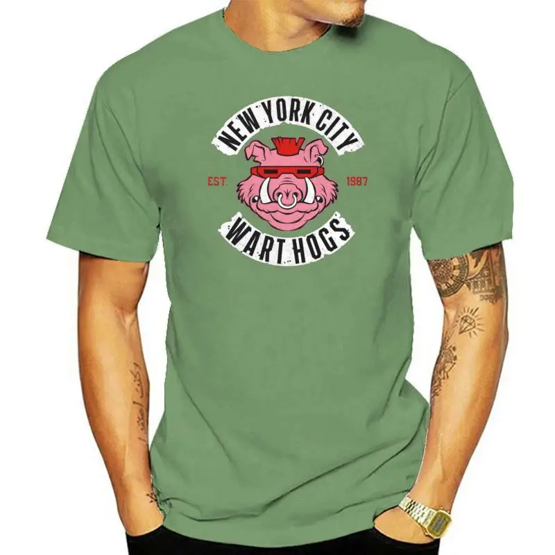 

Bebop Street Gang T-shirt Men Wild Boar Printed T Shirt Trendy Hipster Tops New York City Vintage Tshirt Black Clothing