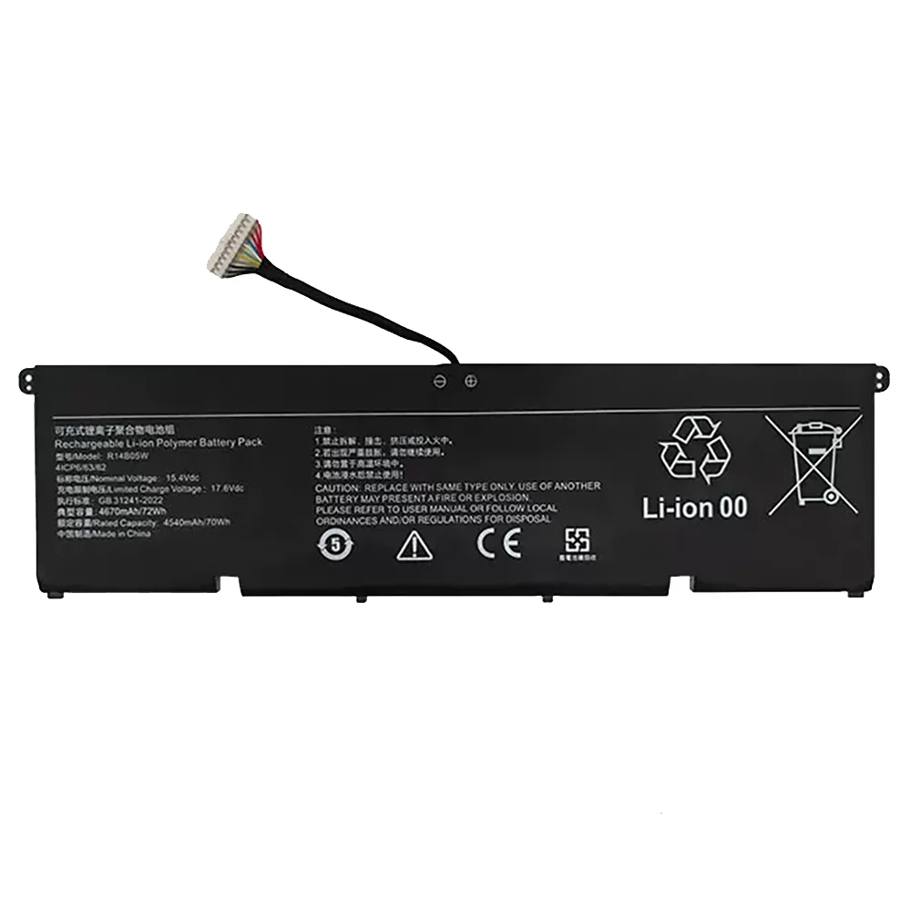 Фото Новая оригинальная батарея R14B05W 56Wh OEM для ноутбуков Xiaomi 14