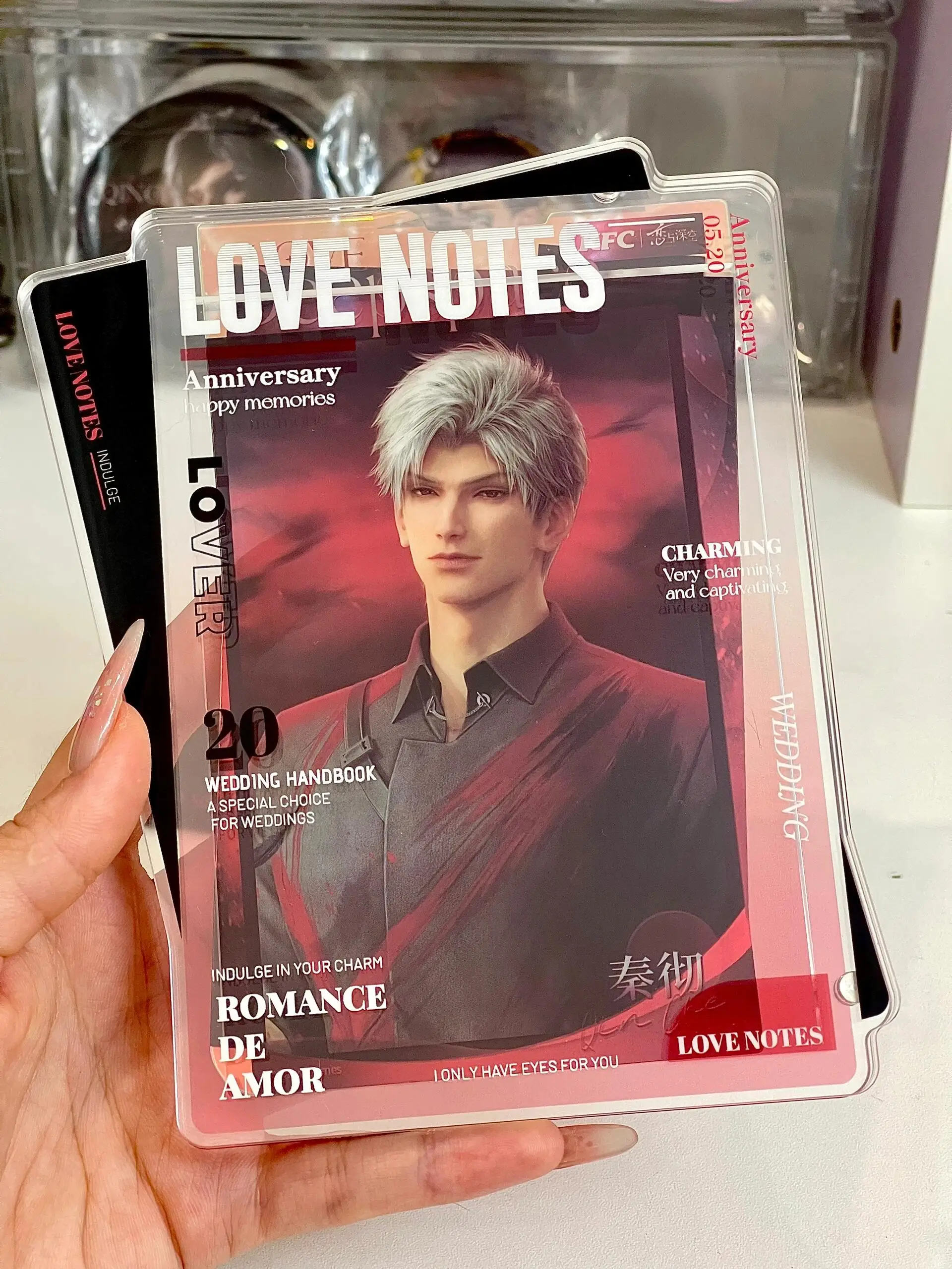 Фоторамка для хранения открыток из акрила с изображением фотографий