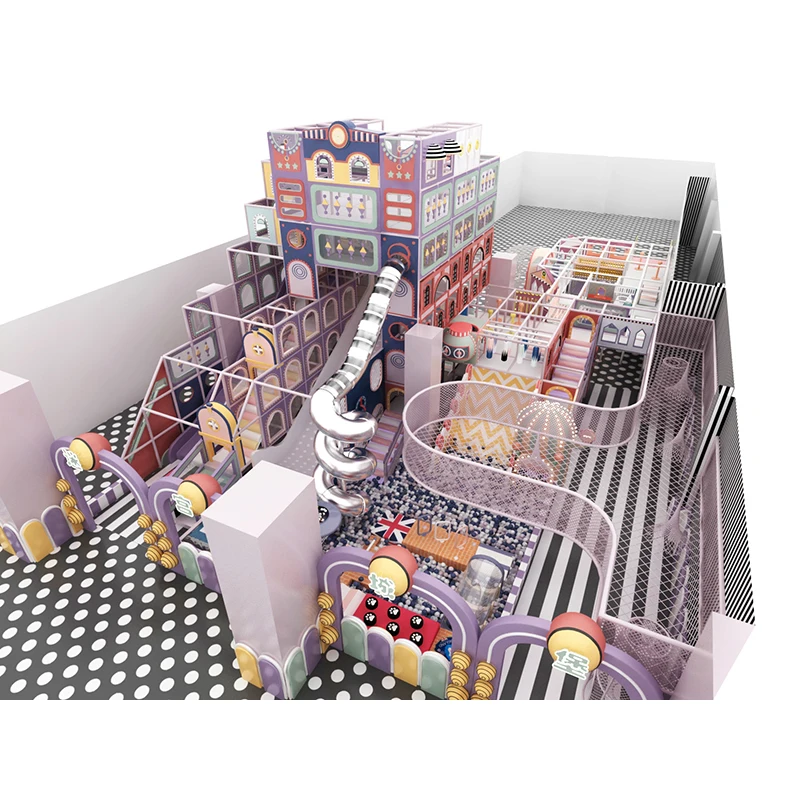 Пластиковая Радужная горка для детских игровых площадок