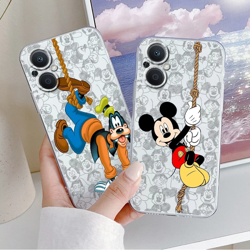 

Funny Cartoon Goofy Mickey For OPPO A5 A9 A53 S A74 Reno 7 6 5 4 2 Find X3 X2 Z Lite Neo Pro Plus transparent Phone Case