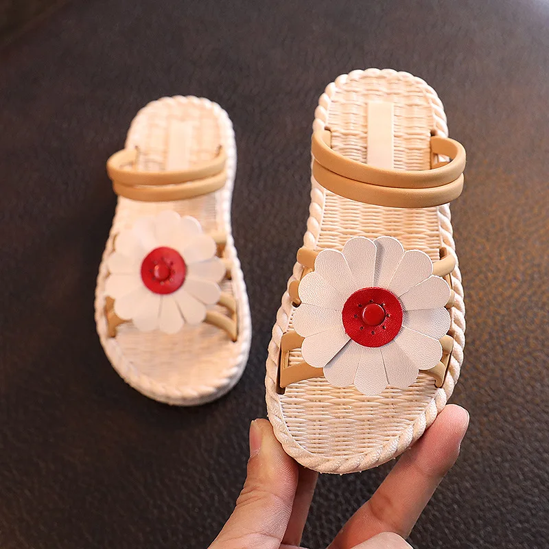

kids slippers fashion princess sandals girls outdoor flip flops