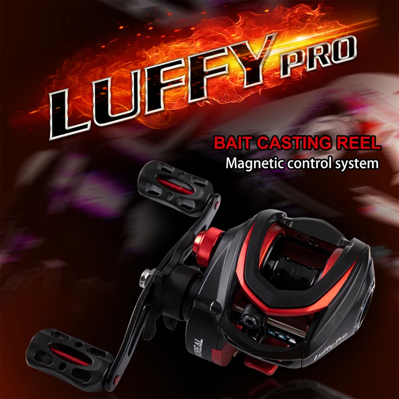 

LUFFY PRO Baitcasting Reel Saltwater Freshwater Reel Fishing Reels For Bass Left/Right Hand Baitcaster Reel