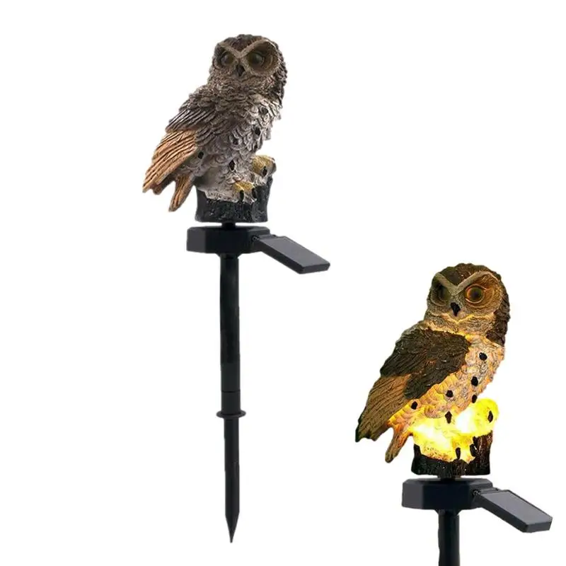 

Solar Garden Stake Lights LED Outdoor Owl Figure Solar Pathway Lights Owl Garden Stake Lights Landscape Pathway Lights Bright