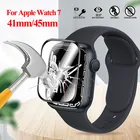 Закаленное 3d-стекло для Apple Watch Series 7 45 мм 41 мм, защитная пленка для Apple Watch 44 мм 40 мм SE 7 6 5 4, стекло для умных часов