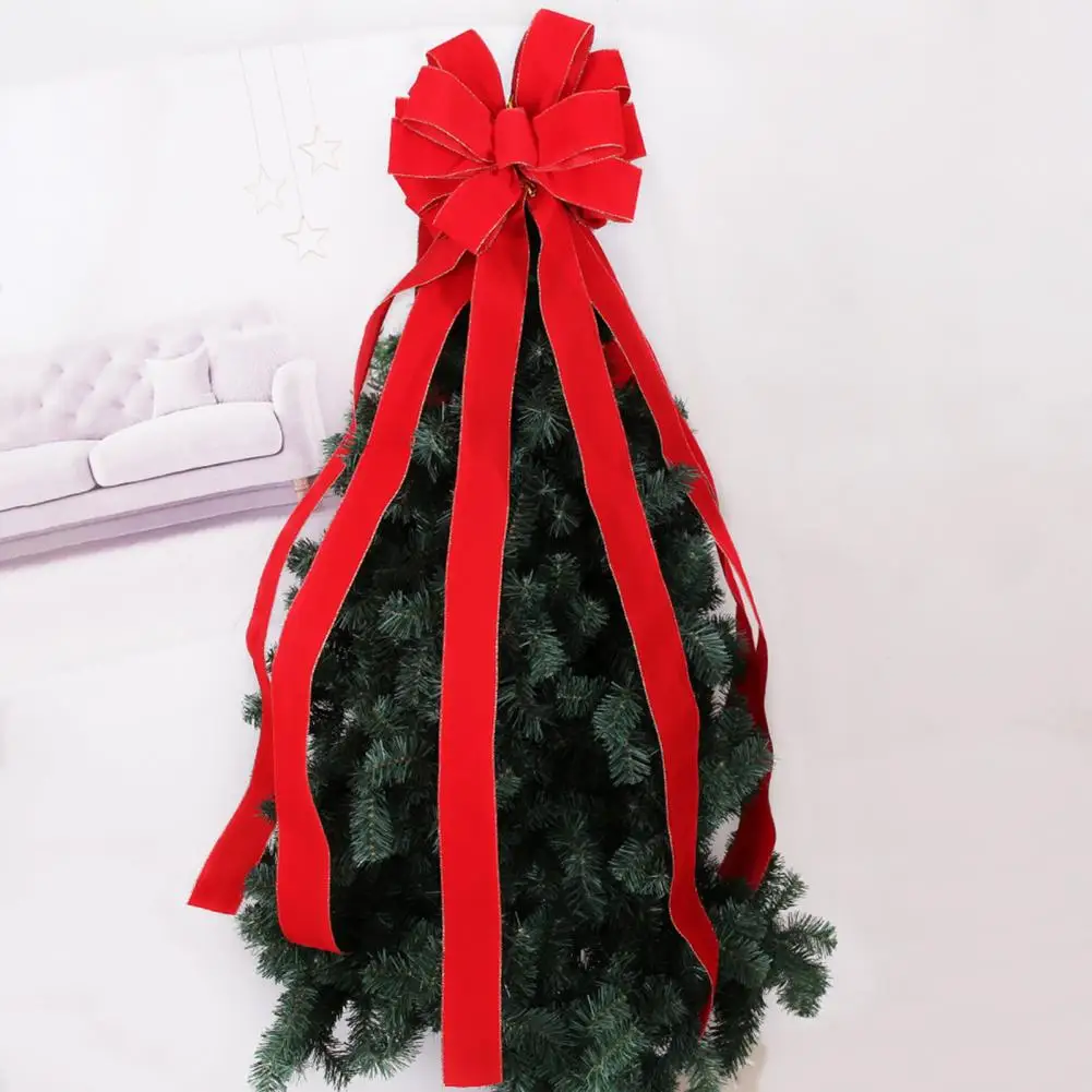 

Super Large Christmas Tree Bow Plaid Xmas Tree Top Bow Living Room Baby Shower Wedding Bowknot Home Decor Navidad Party Supplies