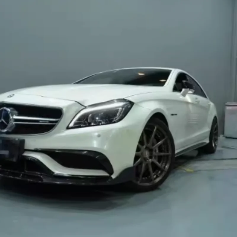 Для W218 Mercedes CLS63 AMG модифицированная передняя пленка из углеродного волокна Babos
