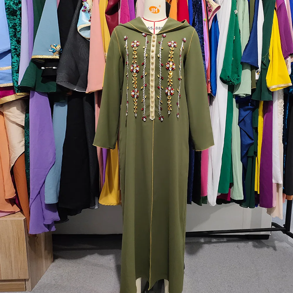 Abaya Dubai Islam Clothing Muslim Dress Women Turkey Islam Jalabiya Moroccan Kaftan Robe Musulmane Longue Caftan Djellaba Femme