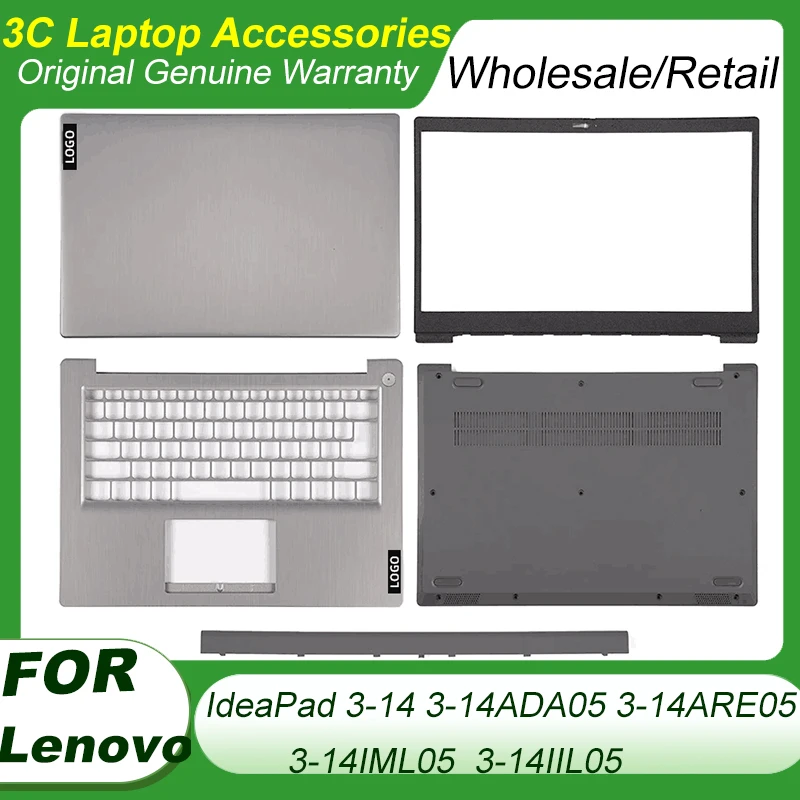 

New For Lenovo IdeaPad 3-14 3-14ADA05 3-14ARE05 14IML05 14IIL05 LCD Back Cover Bezel Palmrest Bottom Case Hinge Cover Laptop Top