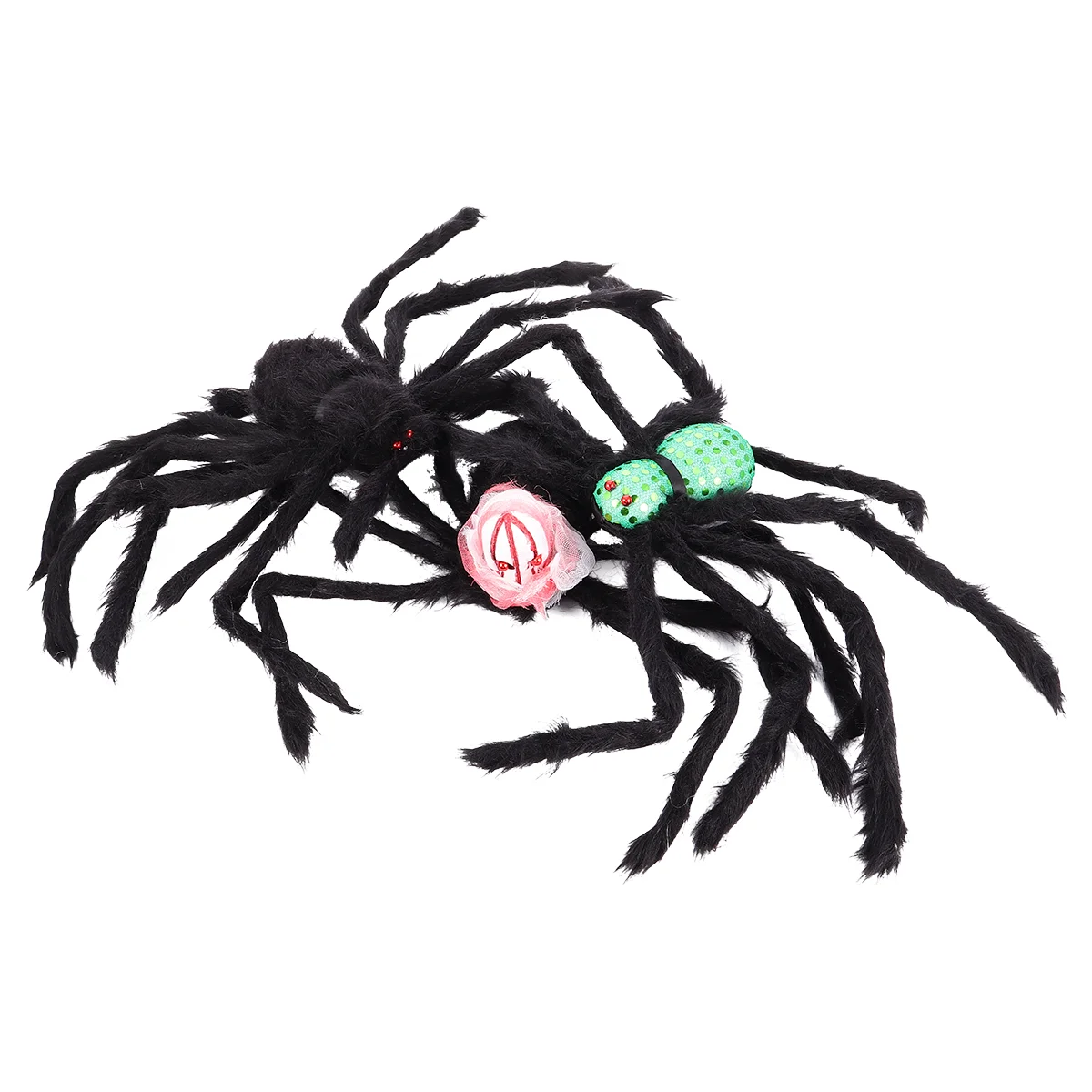

3 Pcs Halloween Spider Scrump Plush Spiders Props Model Toy Realistic Simulated Foam Scary Party