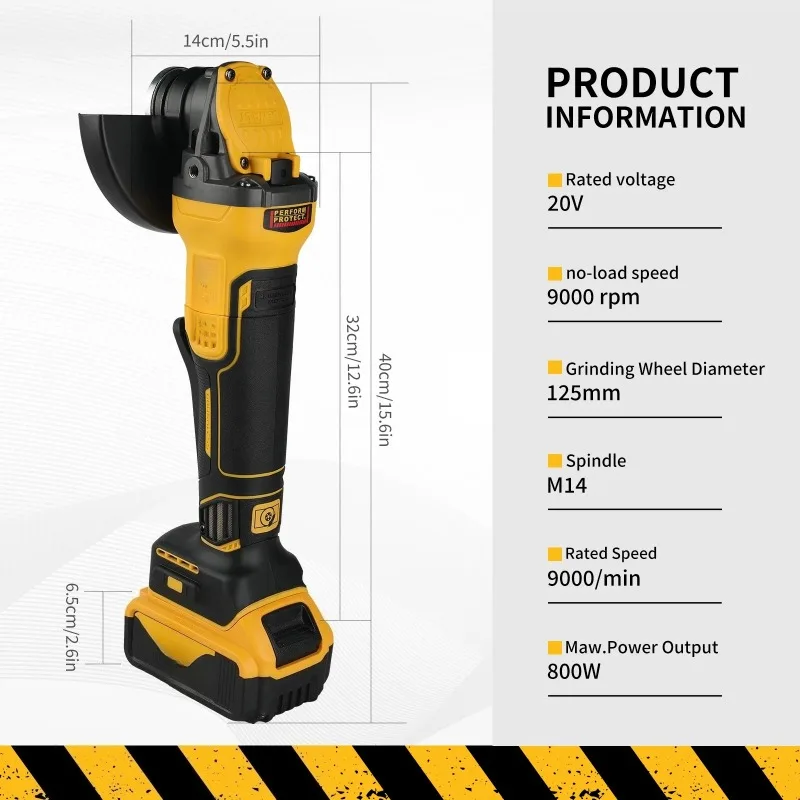 Фото Бесщеточная шлифовальная машина DCG416 20V Max (без аккумулятора и зарядного устройства) Это передовой инструмент для различных задач, обеспечивающий надежность. №4