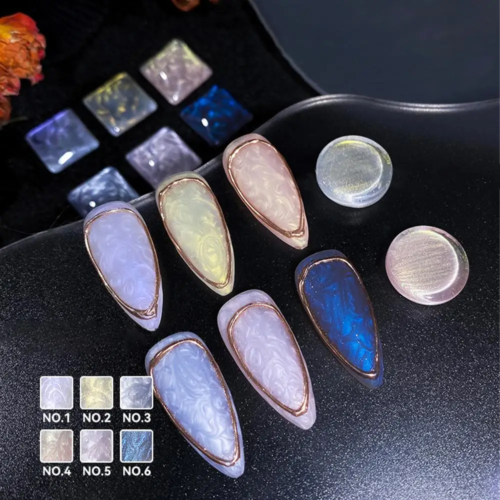 

12 Colors Nail Varnish Fritillary Shell Texture Shiny Glitter Nail Gel Polish Nail Art Polish Gel Thread Shell Gel 8ml Manicure