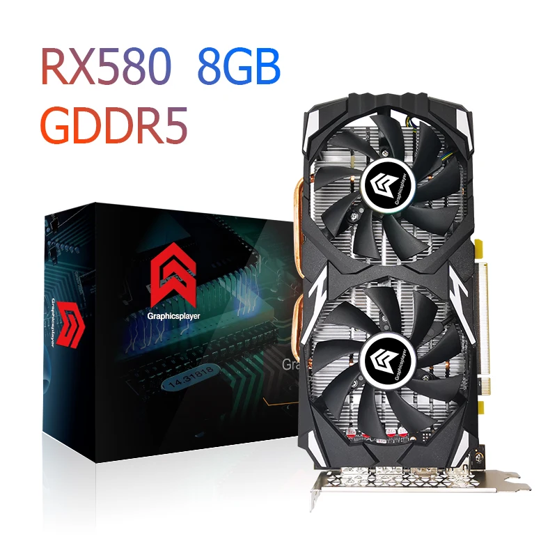 Karty graficzne RX 580 Series 2048SP GDDR5 karty wideo dla AMD RX Radeon 1 Karty graficzne RX 580 Series 2048SP GDDR5 karty wideo dla AMD RX Radeon 1