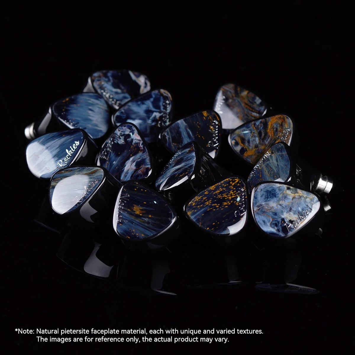 Фото Наушники NICEHCK Rockies 1DD+2 Knowles BA+2 Sonion EST HiFi IEM со сменными 2-контактными разъемами 0.78 и лицевой панелью из натурального пиертерита №3