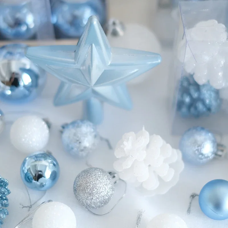 Рождественские украшения 3 см 5 подвеска в виде голубого рождественского шара
