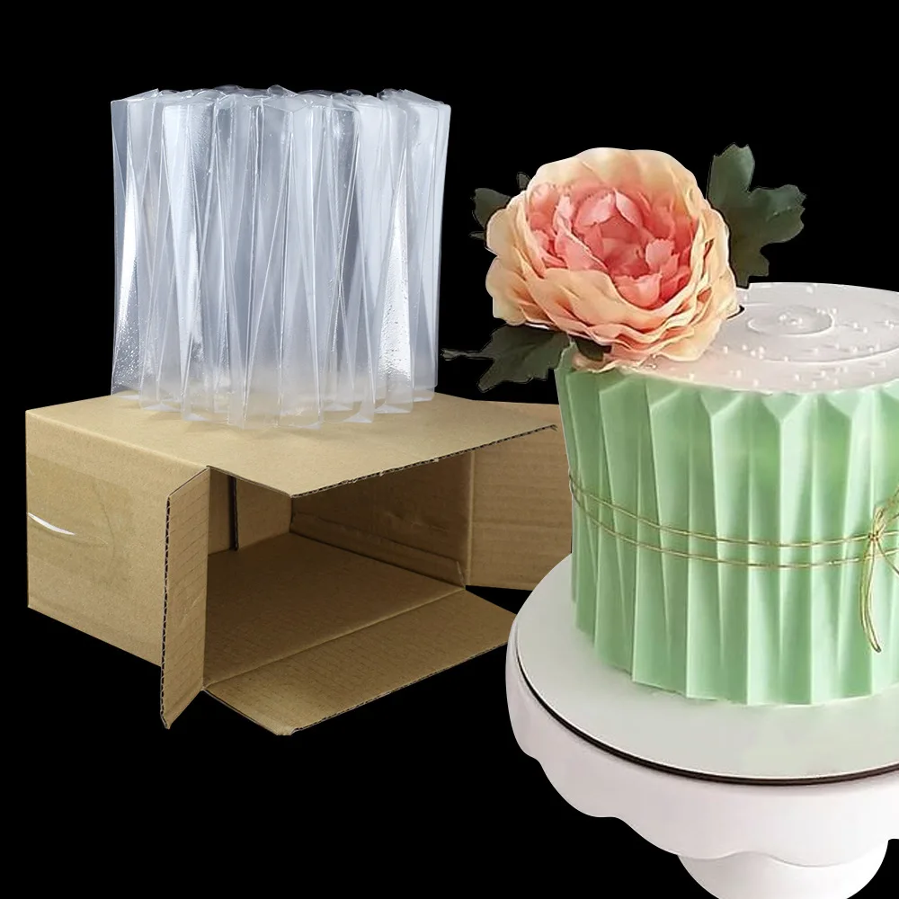 3D Transparent Plastic Origami Bear Mousse Cake Surrounding Mould DIY Baking Printing Mould Cake Stencil Baking Mold images - 6