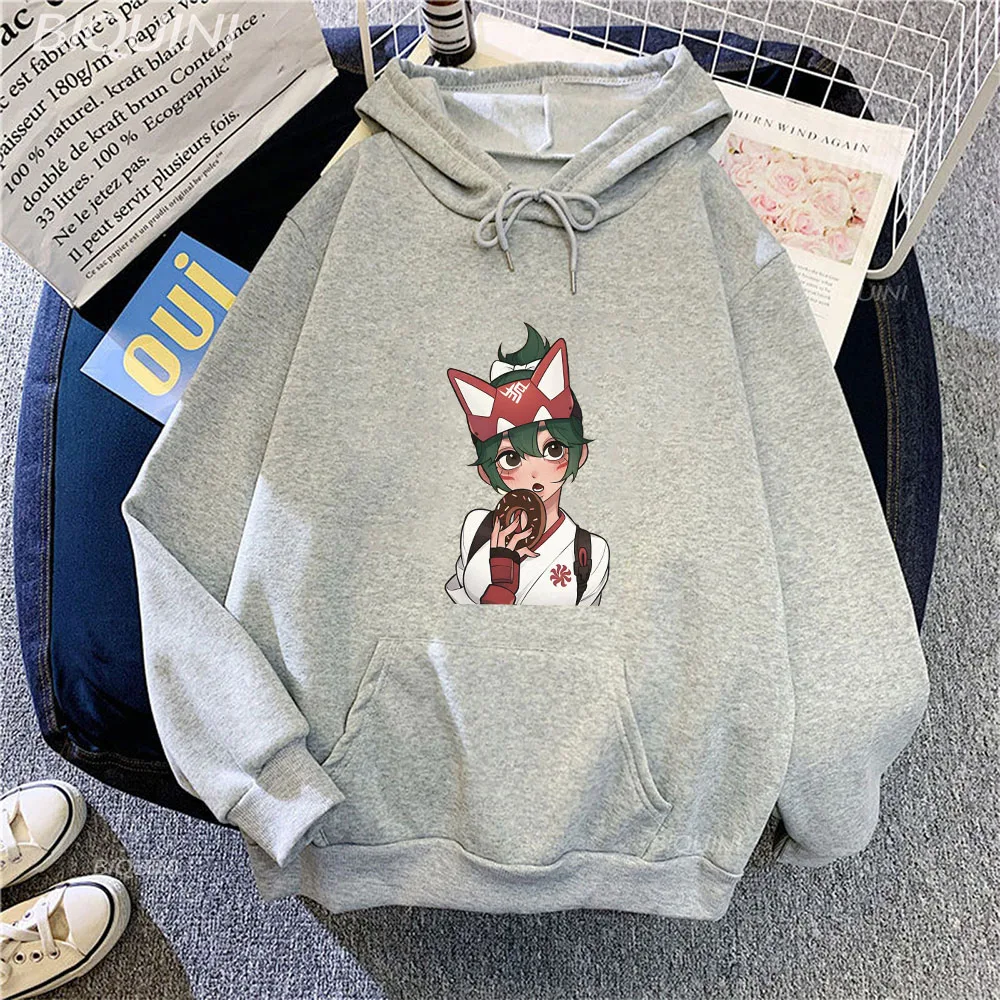 

Overwatch 2 Kiriko and Fox Hoddies Funny Printing Hot Game Tops Men Woman Hrajuku Cartoon Winter Fashion Casual Sweatshirt