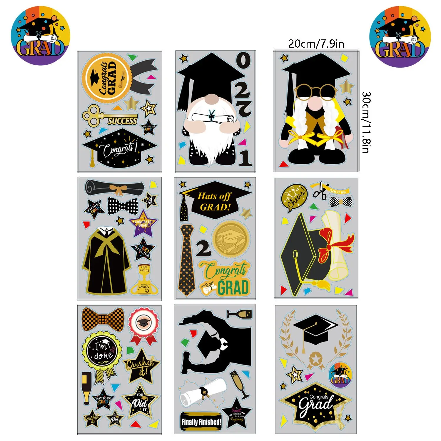 Оконные наклейки на дверь и вечерние для Классного класса праздничные украшения