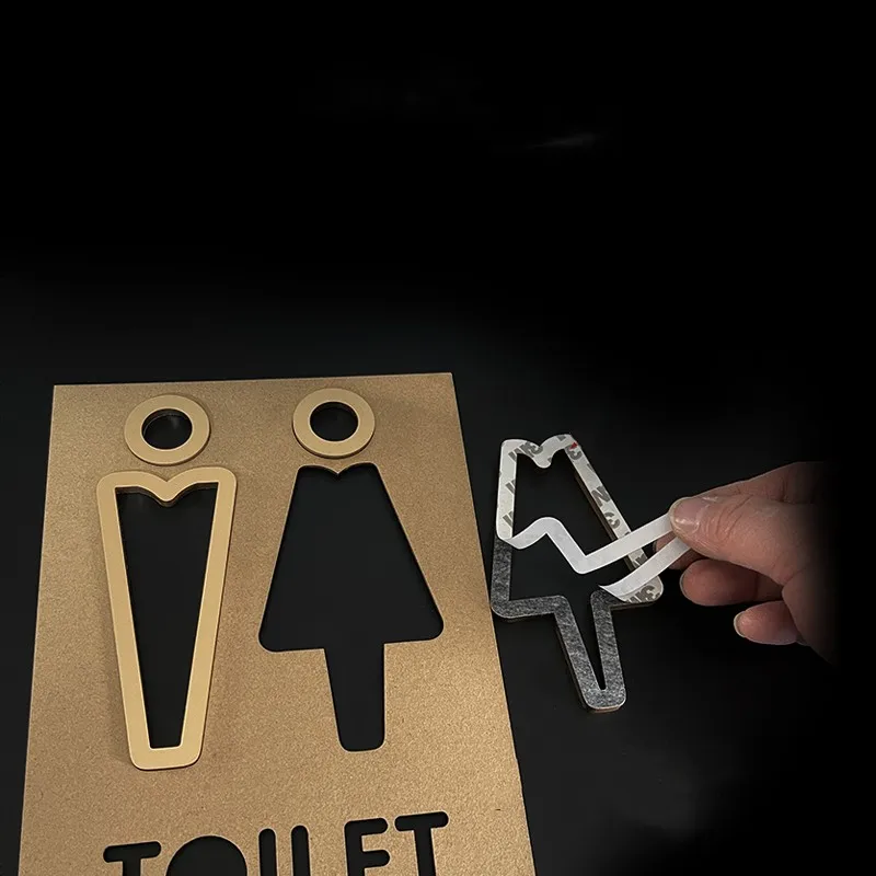 Знаки для туалета акриловые знаки с напоминанием логотипом дверные таблички