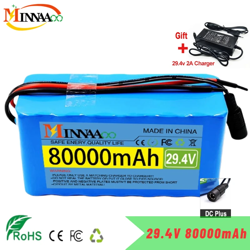 

24V 40Ah 7S3P 18650 Li-ion Battery Pack 29.4V 40000mAh Electric Bicycle Moped /Electric/Lithium Ion Battery Pack+ 2A Charger