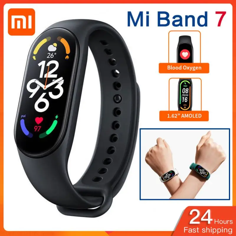 

Смарт-браслет Xiaomi Mi Band 7, 6 цветов, 1,62 дюйма, AMOLED экран