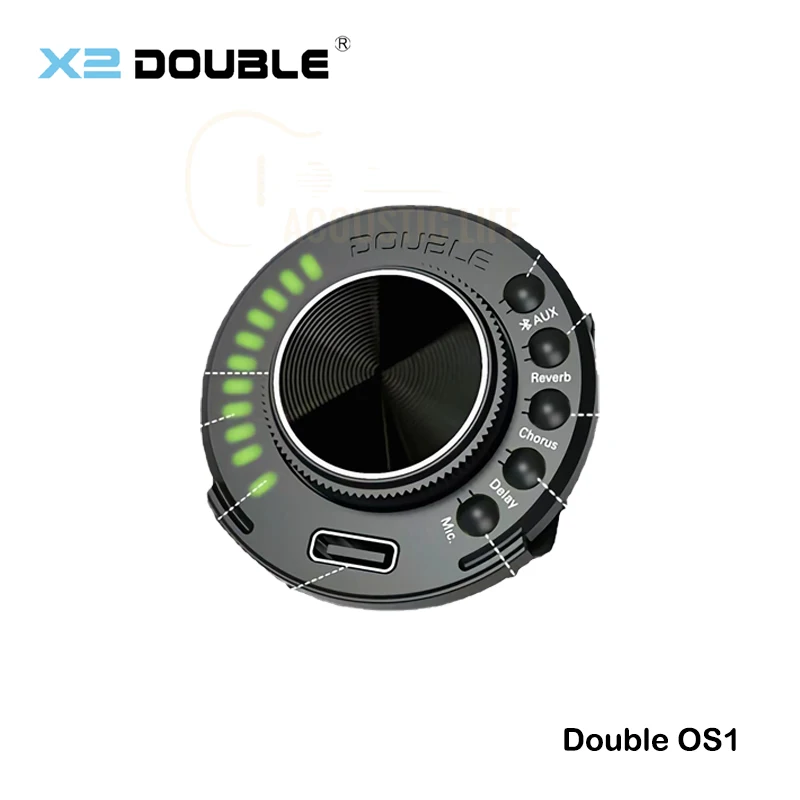 Акустическая гитара DOUBLE OS1 Bluetooth 5 0 умный пикап встроенный хор эффекты задержки