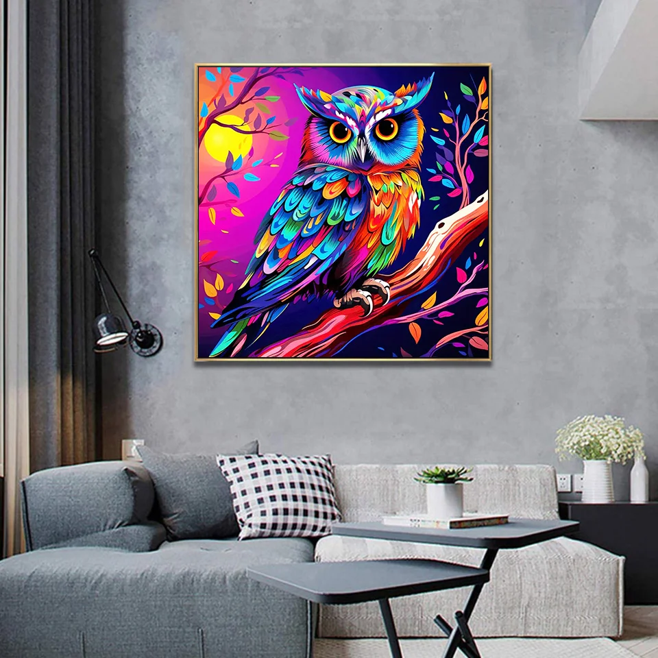 Набор для алмазной вышивки MomoArt в виде совы вышивка крестиком мозаика из