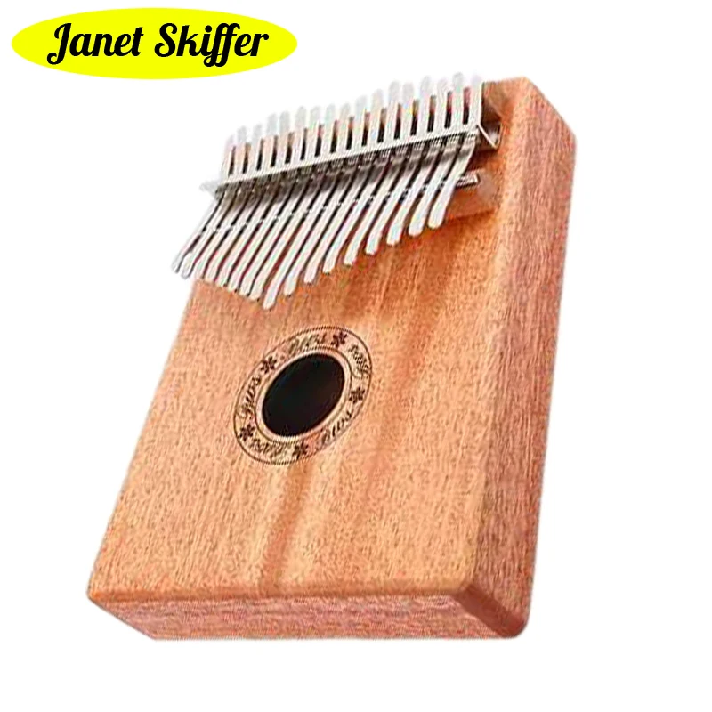 

Thumb Piano 17 Keys Kalimba Great Sound Finger Keyboard Music Instrument with Cleaning Cloth Sticker for Beginners Free Shipping