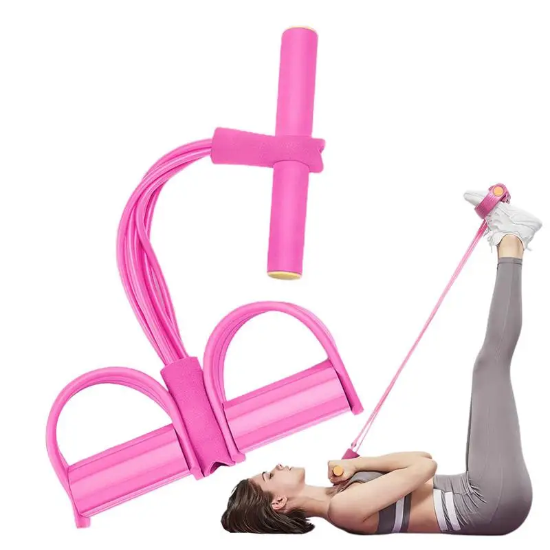 

Yoga Pedal Puller Multifunctional Pedal Ankle Puller 6-Tube Tension Rope Multi-color Abdominal Exerciser Fitness Equipment Pedal