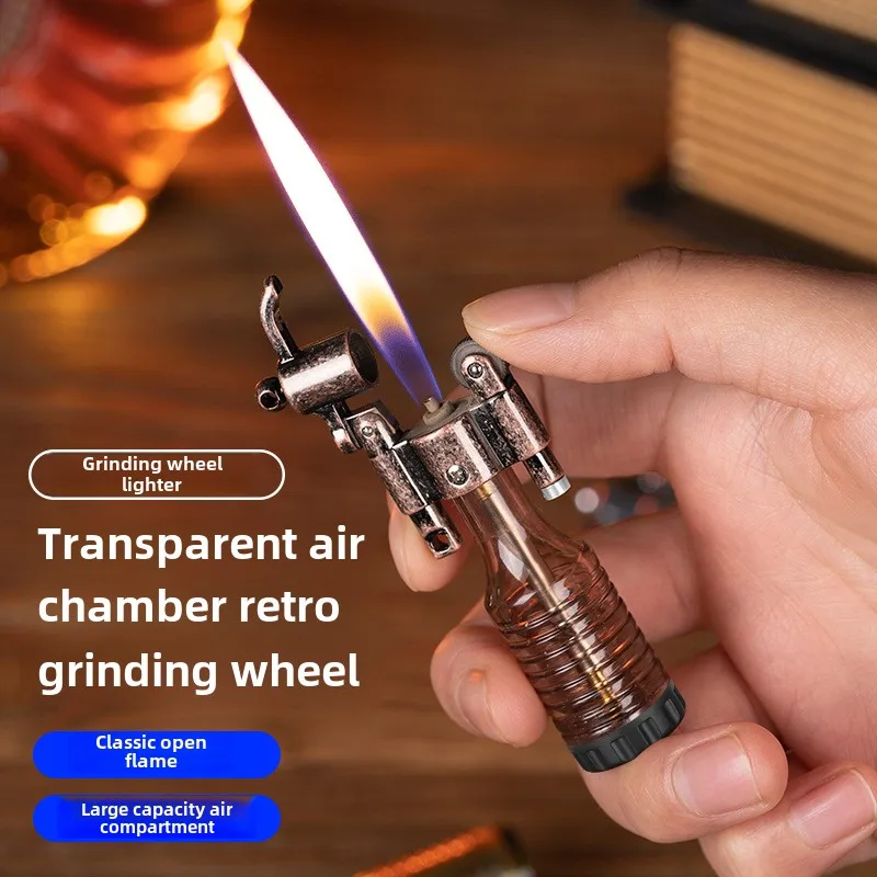 Креативная зажигалка для бутылок вина шлифовальный круг открытое пламя