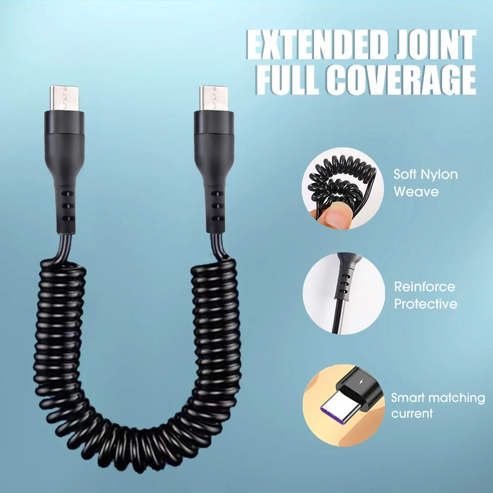 Кабель зарядный PD 60 Вт Тип C на 5 А для Samsung Huawei Honor Xiaomi Redmi