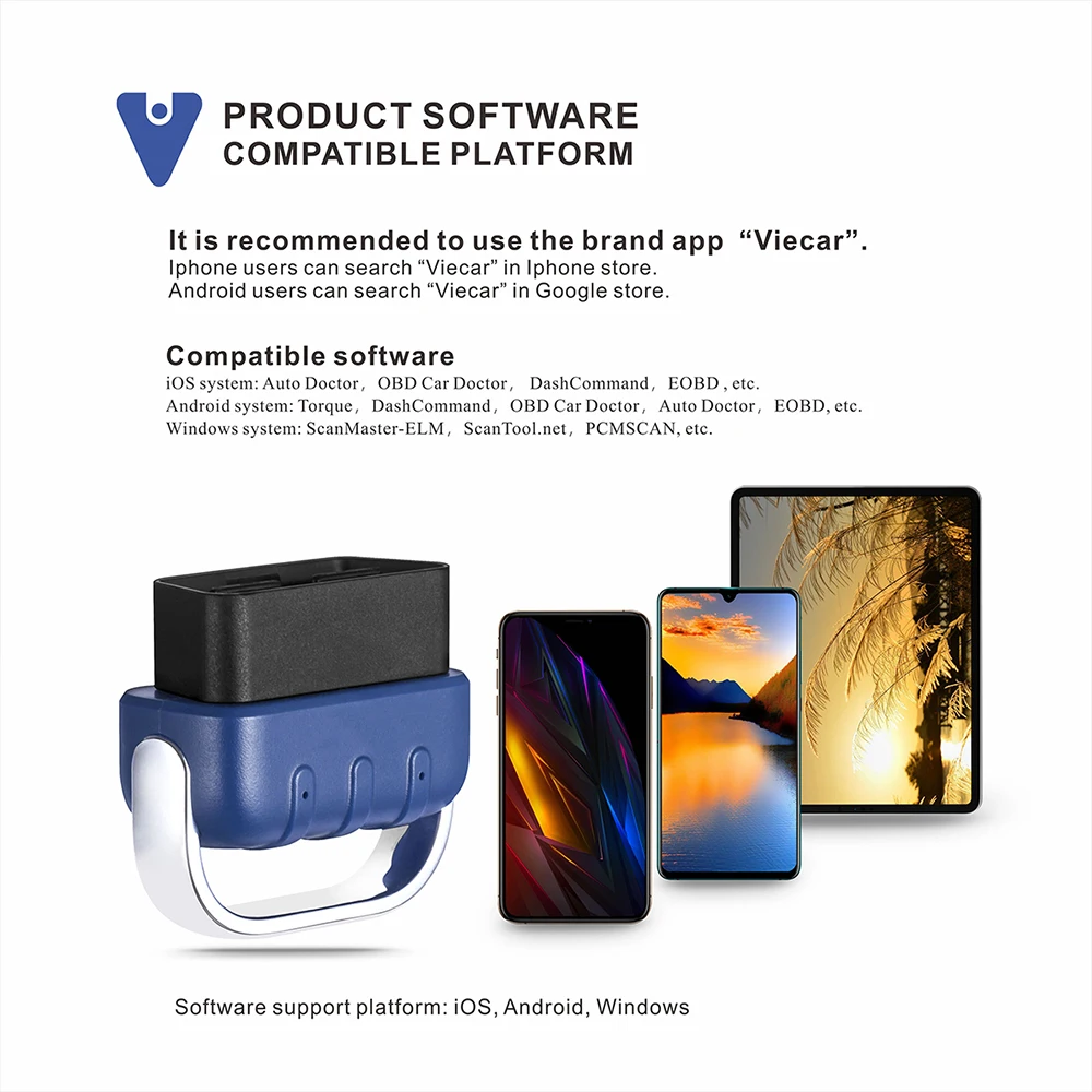 Сканер OBD2 для Android/IOS PIC18F25K80 Wi-Fi считыватель кодов V2.2 Bluetooth 5 0 сканер автомобильный