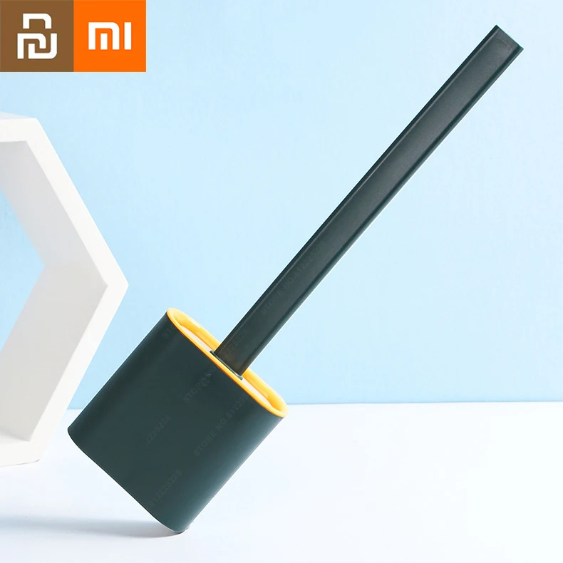 Силиконовая щетка для унитаза Xiaomi мягкая резиновая чистки мертвых углов щелей с