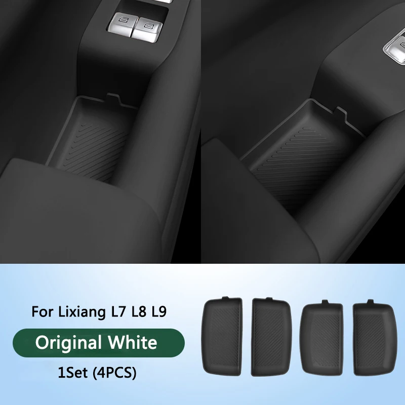 

4 шт. автомобильный силиконовый коврик для хранения 2022 2023 2024 Li Lixiang L9 L8 L7, ведущая идеальная внутренняя ручка двери, прочная защитная накладка