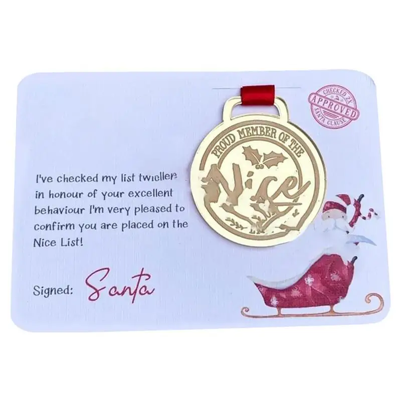 

Christmas Cards 3D Golden Decored Well Printed Santa Claus Cards Beautiful Durable Christmas Decoration For Friends Family