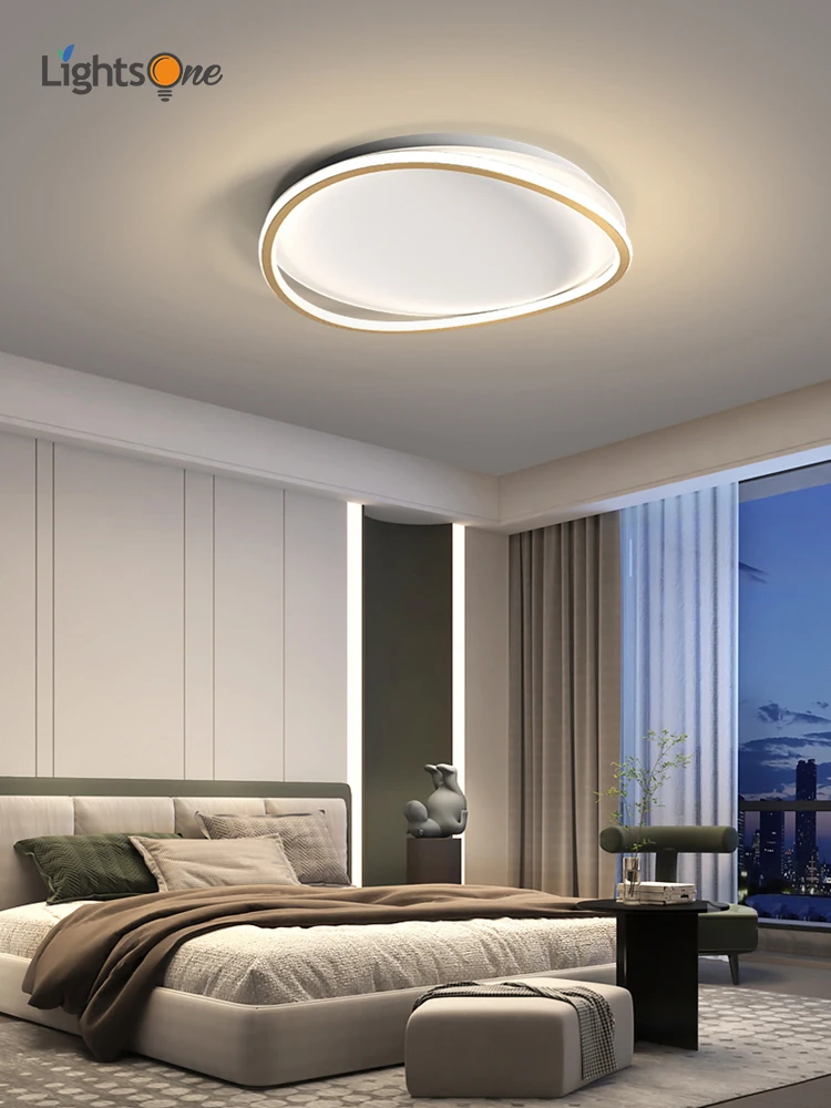 Nordic minimalist ceiling lamp creative home warm bedroom light luxury ceiling light