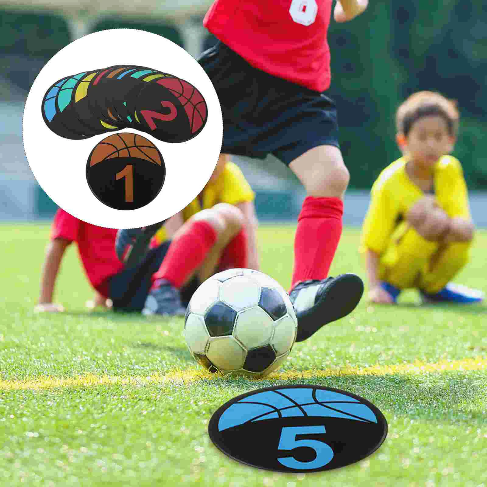 

10pcs Football Exercising Marking Discs Soccer Training Markers Football Sign Discs