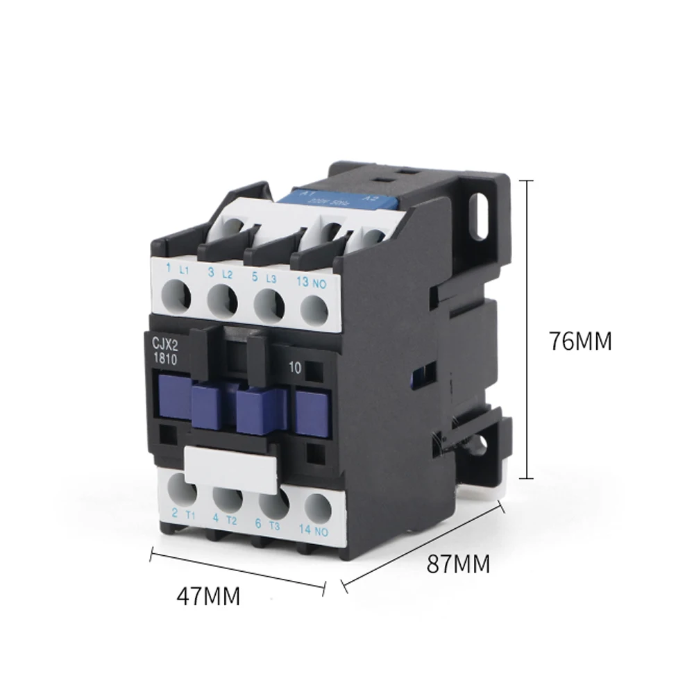 CJX2-1810 LC1 Контактор переменного тока 18 А 3-фазный 3-полюсный НЕТ Напряжение катушки