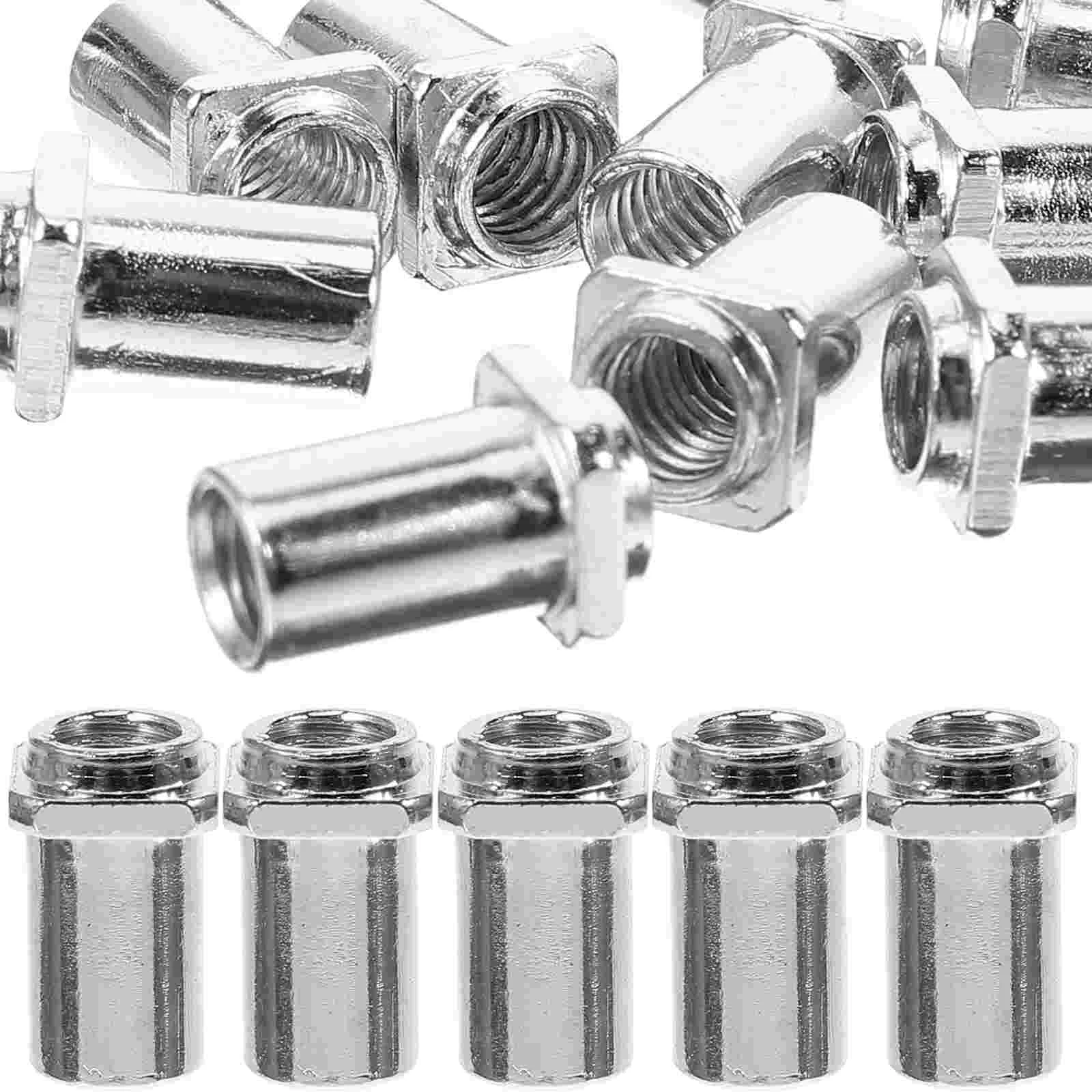 

20 Pcs Electric Guitar Tuner Drum Accessory Supply Roller Swivel Nuts Part Tom Lug