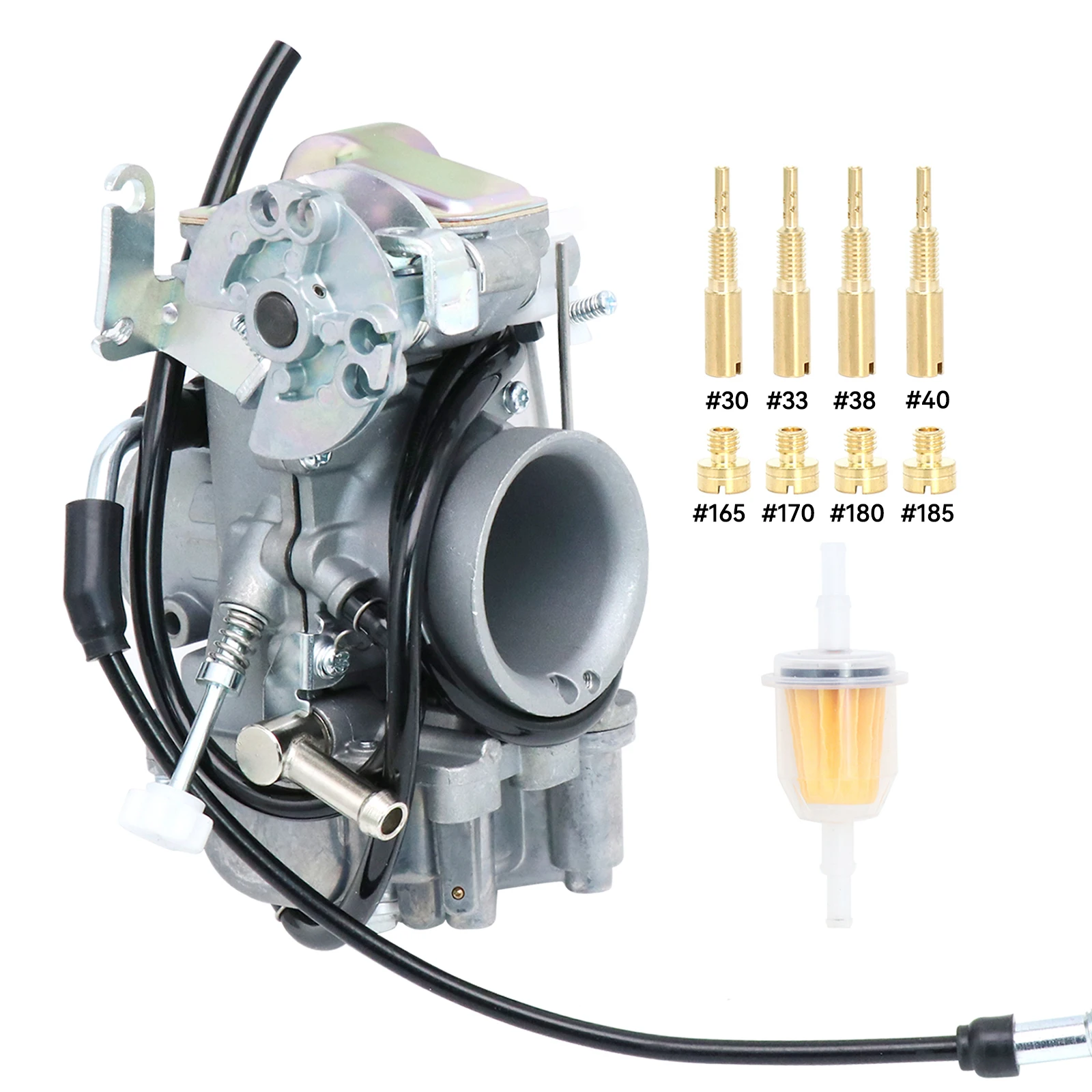 

ZS Racing High Performance TM Flatslide Pumper Carbs HS40 TM40-6 Карбюратор Mikuni