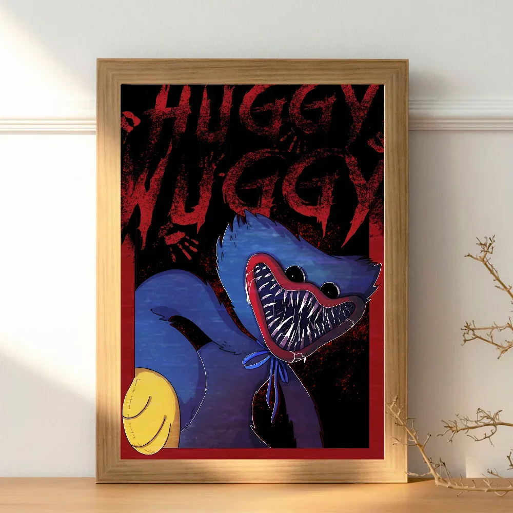 P-Poppys P-Playtime Huggy-Wuggy Фильм Ретро Ремесленная Бумага Настенный Постер Наклейка DIY