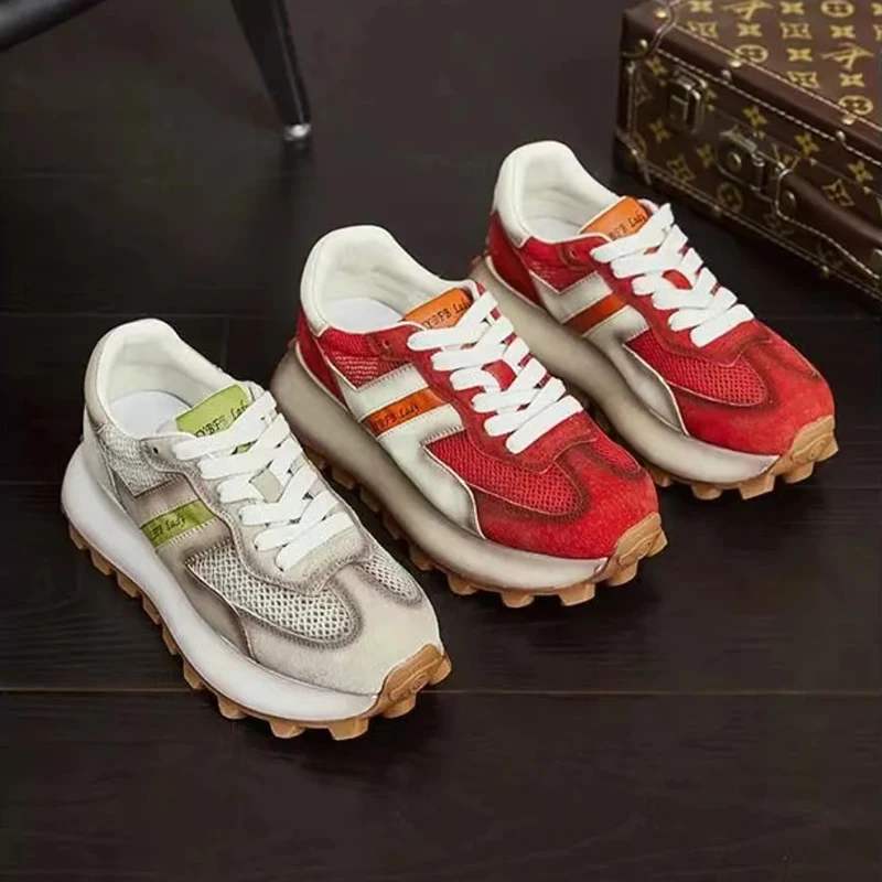 Breathable Women's Sneakers Lightweight Leisure Tennis Shoes for Women Flower Design Luxury Shoes Comfort Fashion Platform Shoes