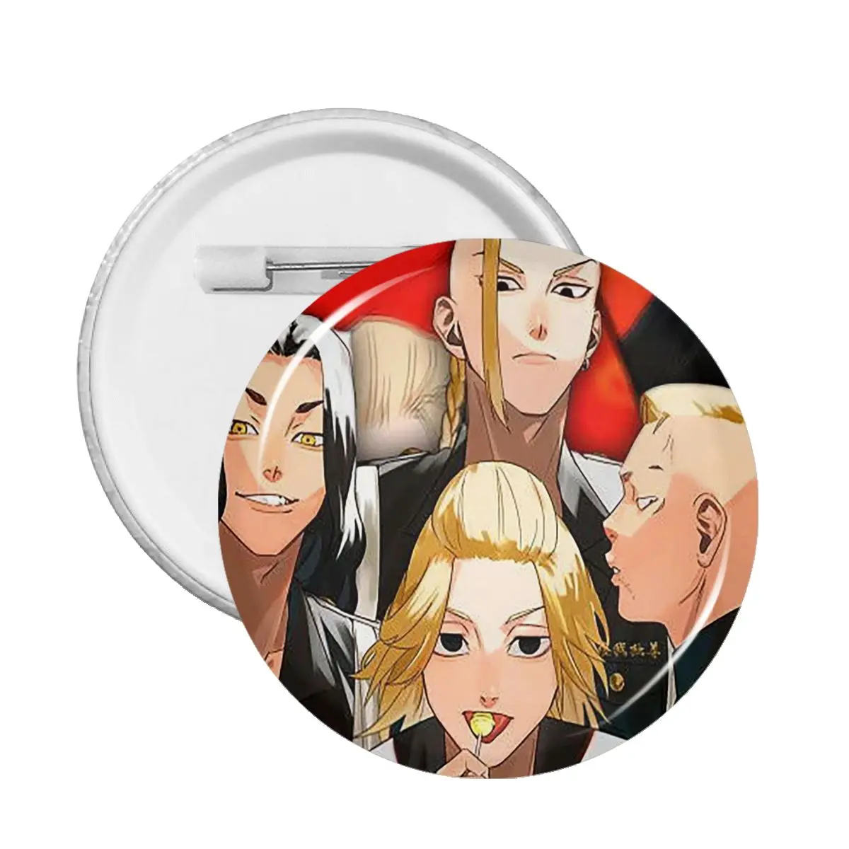 

Anime Tokyo Revengers Badge Mikey Draken Baji Brooches Backpack Clothes Novelty Lapel Pins Collar Badge Anime Fans Collections