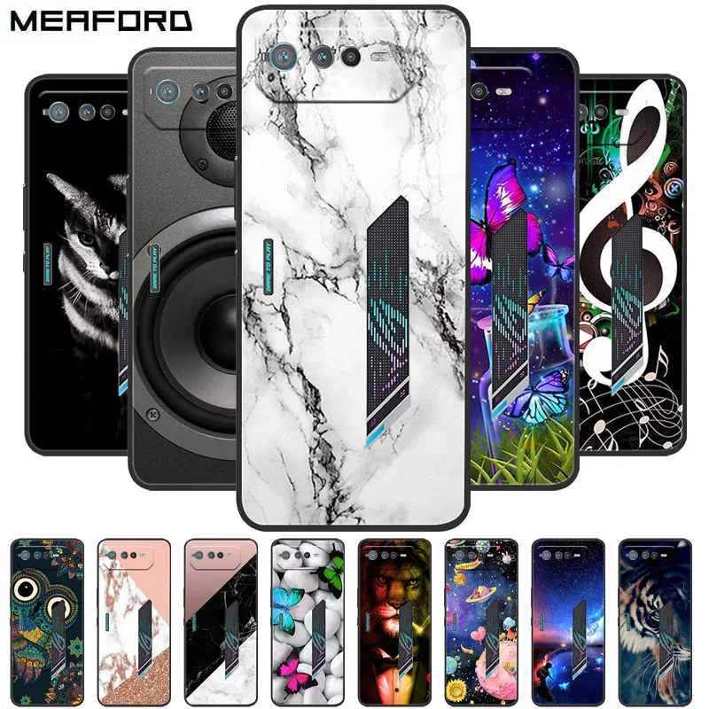 

For Asus ROG Phone 6 Case Phone6 Pro 5G TPU Soft Fashion Silicone Bumper capa for Asus ROG Phone 6 Pro Phone Cover Marble Fundas