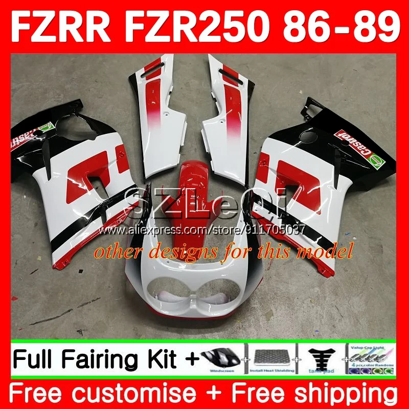 FZR250RR для YAMAHA FZR250 R FZRR FZR 250 250R FZR-250 RR 86 87 88 89 Глянцевый черный 149 No 2 FZR250R 1986 1987 1988 1989