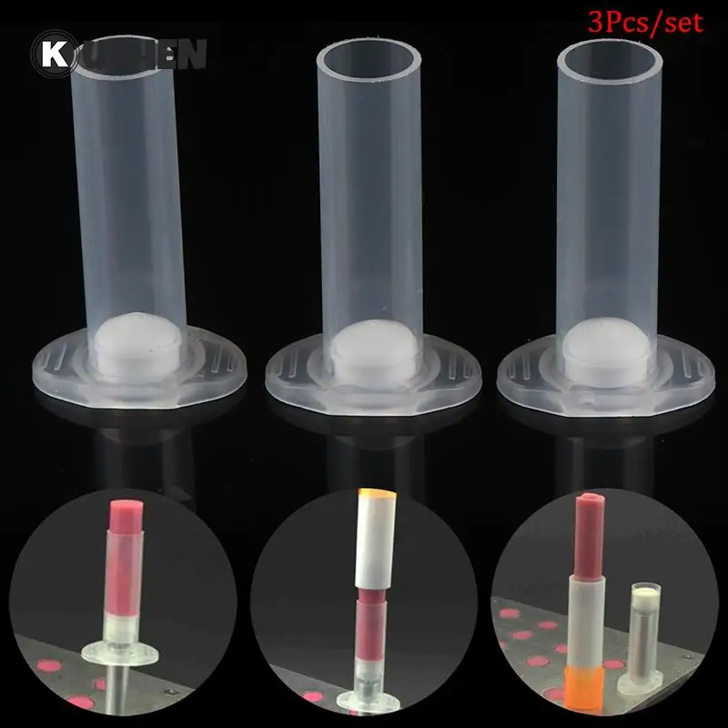 

HOT 3Pcs/Set Lipstick Mould Easy Canned Plastic Mold Diy Lip Balm Tools Makeup Tools Accessories